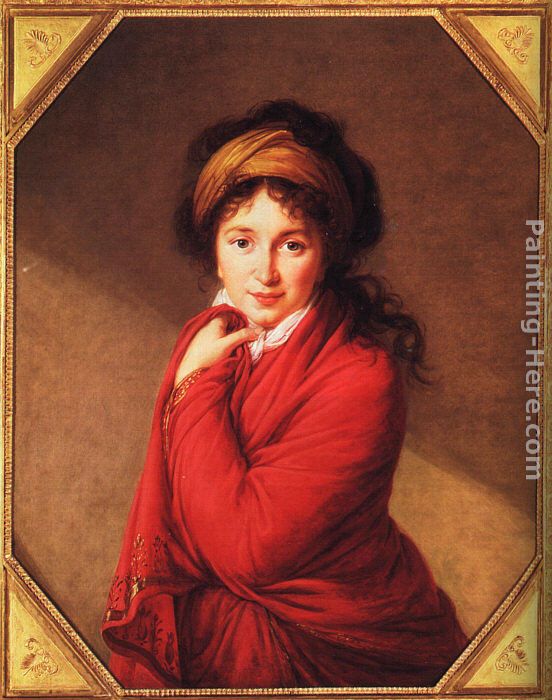 Portrait of Countess Golovine painting - Elisabeth Louise Vigee-Le Brun Portrait of Countess Golovine art painting